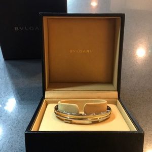 Bulgari B Zero-1 steel 18k yellow gold bracelet